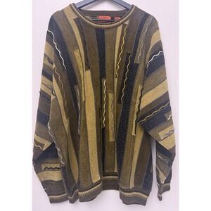 Vintage 90's Men's J. Simon 3XL Coogie Style Earth tone Sweater